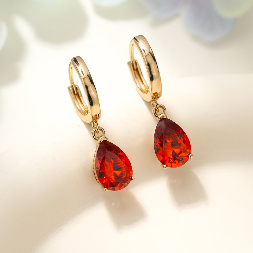 Waterdrop Zircon Earrings A Niche High-end Light-luxury Accessory