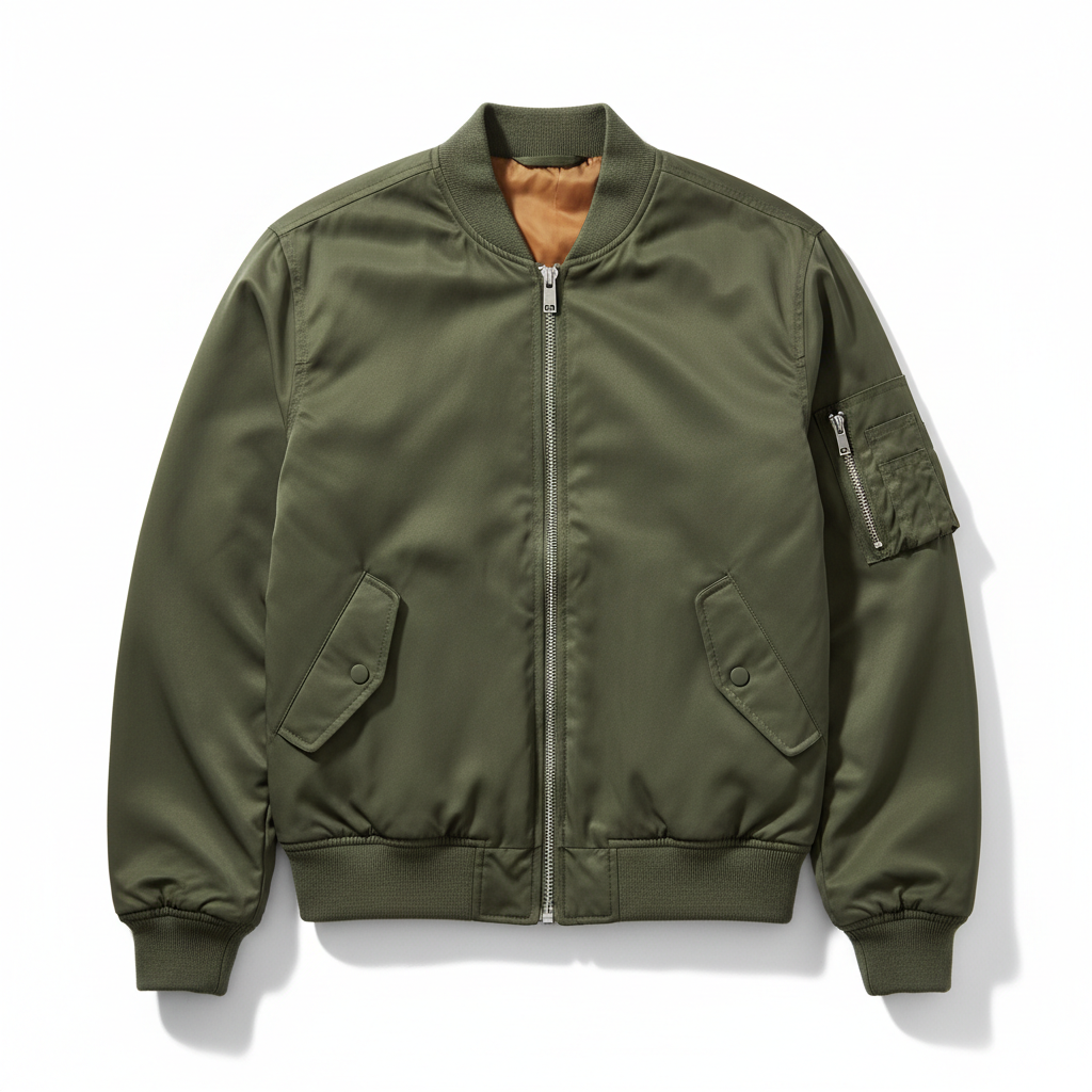 Olive Bomber Jacket